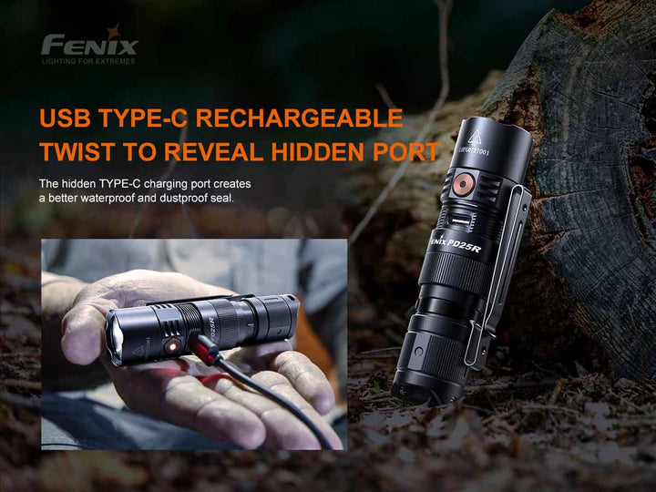 Fenix PD25R Everyday Carry Rechargeable Flashlight