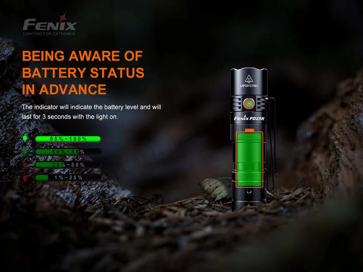 Fenix PD25R Everyday Carry Rechargeable Flashlight