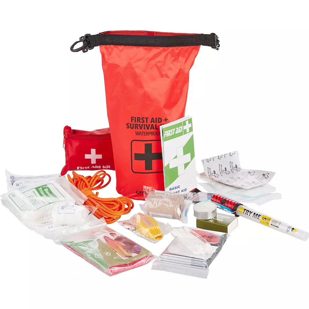 Life Gear 130-Piece Dry Bag First Aid and Survival Kit
